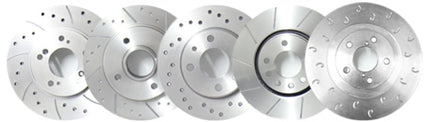 MTEC Drilled & Grooved Rear Brake Discs And Pads For Honda Civic 2.0i Type-R FN2 (2007-on)