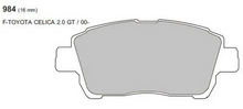 PBS Protrack pads for Toyota MR2 Roadster (Mk3) Front