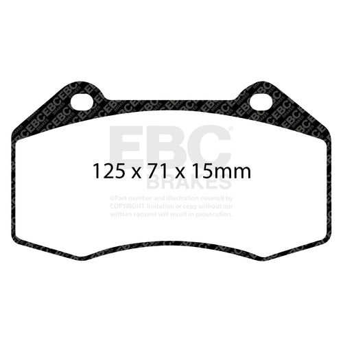 EBC Yellowstuff pads for Brembo Megane R26/225 (Front)