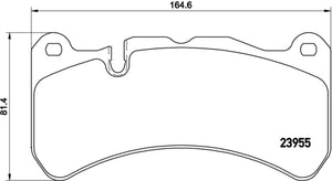 Ferodo 3.12 pads for Maserati Ghibli 6 pot calipers