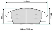 Honda S2000 PBS ProTrack pads (Front)