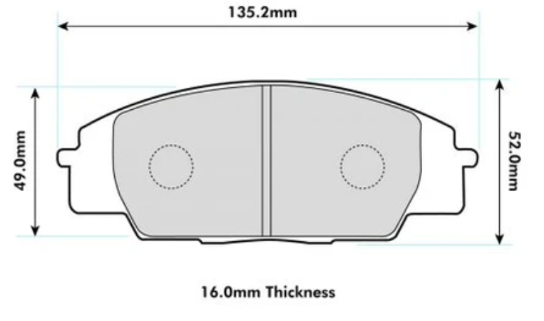 Honda S2000 PBS ProTrack pads (Front)