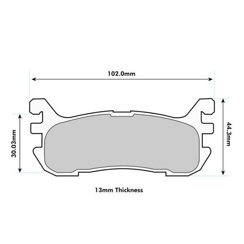 Mazda MX5 NA/NB 1.8 PBS ProTrack pads (Rear)