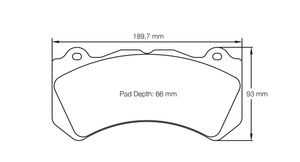 Pagid road pads for Mercedes C63 AMG (W204)