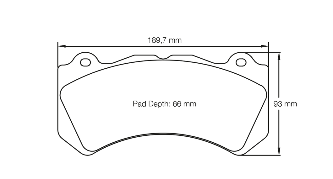 Pagid road pads for Mercedes C63 AMG (W204)