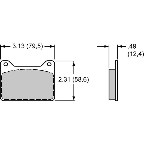 Wilwood BP10 pads for Wilwood Powerlite calipers