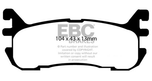 EBC Yellowstuff pads for MX5 Mk1/2 (NA/NB) Rear