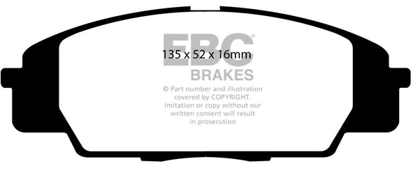 EBC Yellowstuff pads for Honda Civic (EP3/FN2) Front