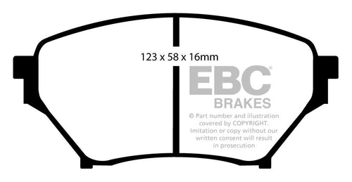 EBC Yellowstuff pads for MX5 Mk2.5 Sport Front