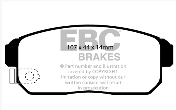 EBC Yellowstuff pads for Mazda RX8 (231) Rear