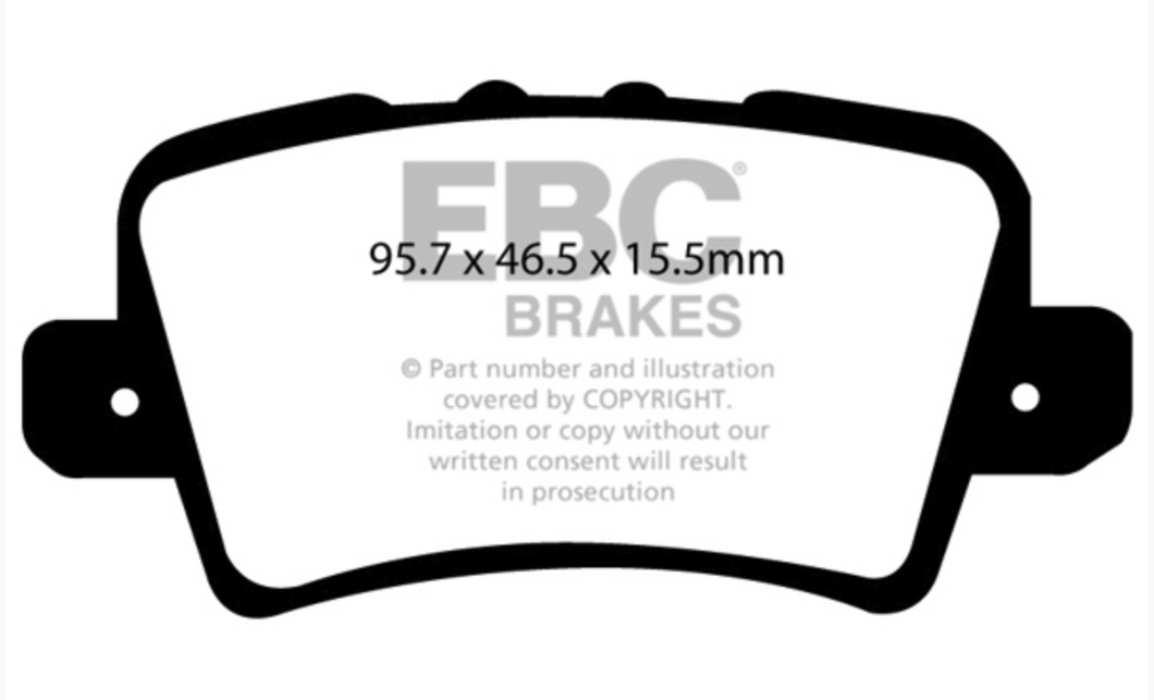 EBC Yellowstuff pads for Honda Civic (FN2) Rear