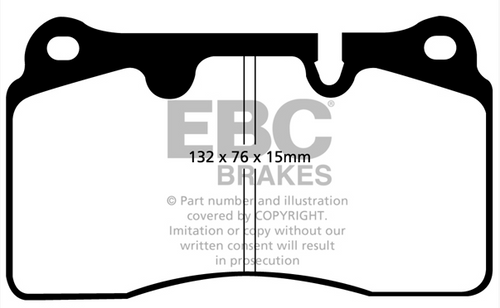 Brembo Megane 250/265 EBC Redstuff  (Front) - Upgrade for BBK