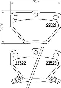 Mintex pads for Toyota Celica Gen 7 Rear