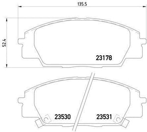 Mintex pads for Honda Civic EP3/FN2 front calipers