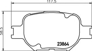 Mintex pads for Toyota Celica Gen 7 (190) Front