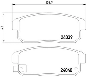 Mazda RX8 Mintex 1144 pads (rear)