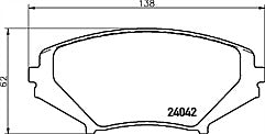 Mazda RX8 Mintex 1144 pads (front)