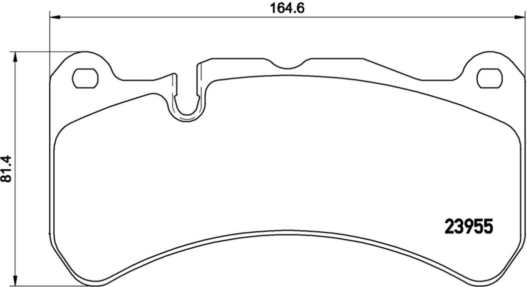 Brembo pads for Maserati Ghibli 6 pot calipers