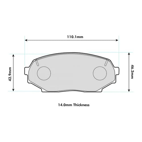 Mazda MX5 NA 1.6 PBS ProRace pads (Front)