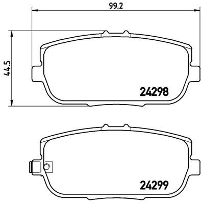 Mazda MX5 Mk3 NC 1.8/2.0 PBS ProRace pads (Rear)