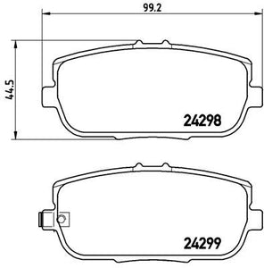 Mazda MX5 Mk3 NC 1.8/2.0 PBS ProRace pads (Rear)