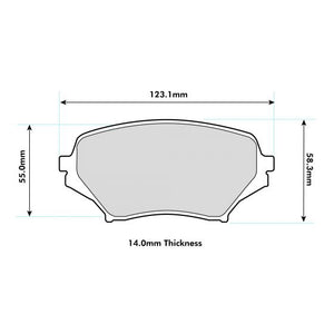 Mazda MX5 Mk3 NC 1.8/2.0 PBS ProRace pads (Front)