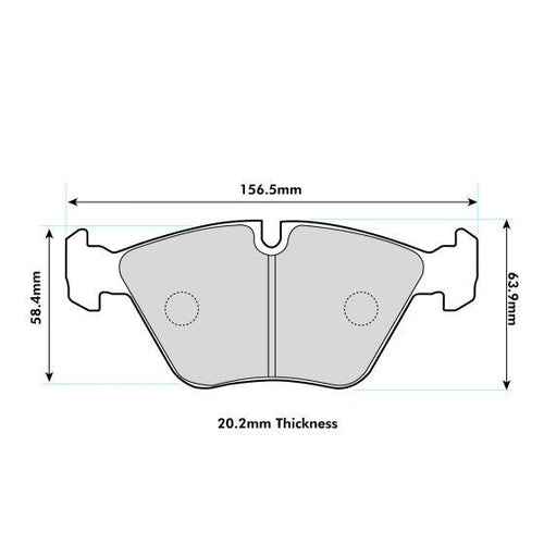 BMW E46 M3 PBS ProRace pads (Front)