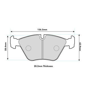 BMW E46 M3 PBS ProRace pads (Front)