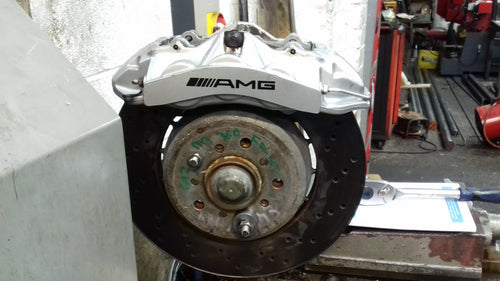 BMW E46 M3 AMG 6 pot front caliper adaptors