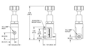 Wilwood Knob Style Proportioning Valve - M10x1